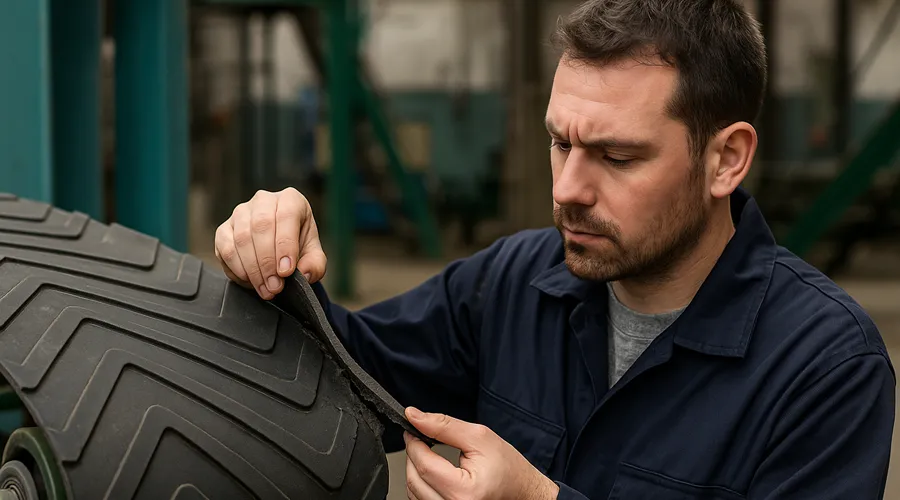 شناسایی نوار نقاله لاستیکی تقلبی با 4 روش کاربردی