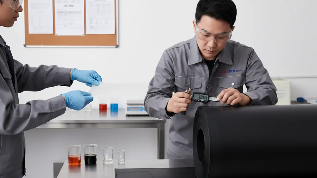 تشخیص کیفیت ورق لاستیکی